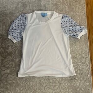 White and Blue women’s  Shirt
